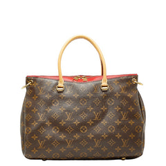 ルイ ヴィトン モノグラム パラス ハンドバッグ M41175 スリーズ レッド ブラウン PVC レザー レディース LOUIS VUITTON 【中古】