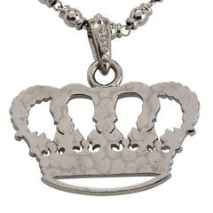 ドルチェアンドガッバーナ クラウン 王冠 モチーフ ネックレス メタル ラインストーン レディース DOLCE&GABBANA 【中古】