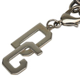 ドルチェアンドガッバーナ DGロゴ ネックレス シルバー ブラック メタル メンズ DOLCE&GABBANA 【中古】