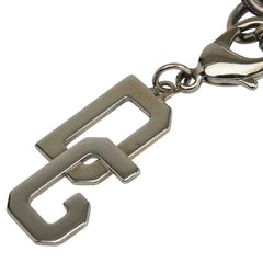 ドルチェアンドガッバーナ DGロゴ ネックレス シルバー ブラック メタル メンズ DOLCE&GABBANA 【中古】