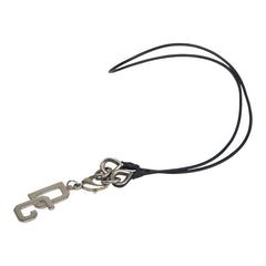 ドルチェアンドガッバーナ DGロゴ ネックレス シルバー ブラック メタル メンズ DOLCE&GABBANA 【中古】