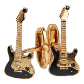 ドルチェアンドガッバーナ ギター モチーフ カフス ゴールド ブラック メッキ メンズ DOLCE&GABBANA 【中古】