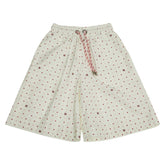 フェンディ ハート ドット イージーショートパンツ サイズ:M FAB259 オフホワイト レッド ポリエステル レディース FENDI 【中古】