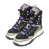 ディオール オブリーク ブーツ スノーブーツ サイズ:42 ブラック マルチカラー ファブリック ラバー メンズ Dior 【中古】