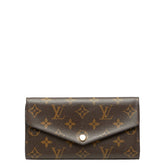 ルイ ヴィトン モノグラム ポルトフォイユ サラ 長財布 M62234 ブラウン フューシャ PVC レザー レディース LOUIS VUITTON 【中古】