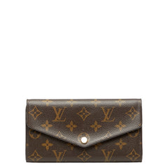 ルイ ヴィトン モノグラム ポルトフォイユ サラ 長財布 M62234 ブラウン フューシャ PVC レザー レディース LOUIS VUITTON 【中古】