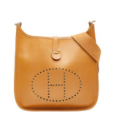 エルメス エブリンGM アン ショルダーバッグ ブラウン アルデンヌ レディース HERMES 【中古】