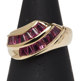 K18YG イエローゴールド ルビー1.72ct リング 指輪 レディース 13.5号 【中古】