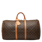 ルイ ヴィトン モノグラム キーポル55 ボストンバッグ トラベルバッグ 旅行用バッグ M41424 ブラウン PVC レザー レディース LOUIS VUITTON 【中古】