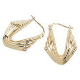 ウノアエレ K18YG イエローゴールド ピアス レディース UNOAERRE 【中古】