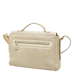 バーバリー ノバチェック シャドーホース ハンドバッグ ショルダーバッグ ベージュ レザー レディース BURBERRY 【中古】