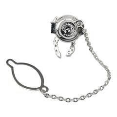 Pt900 プラチナ ダイヤ0.92ct リボン モチーフ タイピン タイタック メンズ 【中古】