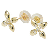 K18YG イエローゴールド ダイヤ0.06ct スタッドピアス レディース 【中古】