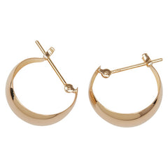 K18YG イエローゴールド フープ ピアス レディース 【中古】