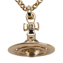 ヴィヴィアンウエストウッド オーブ ラインストーン ネックレス ゴールド マルチカラー メッキ レディース Vivienne Westwood 【中古】