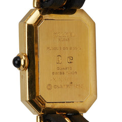シャネル プルミエール 腕時計 サイズ:M H0001 クオーツ ブラック文字盤 ステンレススチール レザー レディース CHANEL 【中古】