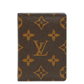 ルイ ヴィトン モノグラム ポルトカルト パス ヴェルティカル パスケース カードケース M66541 ブラウン PVC レザー レディース LOUIS VUITTON 【中古】