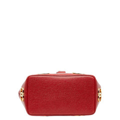 シャネル トリプルココマーク ワンショルダーバッグ レッド キャビアスキン レディース CHANEL 【中古】