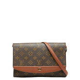 ルイ ヴィトン モノグラム ボルドー24 斜め掛け ショルダーバッグ M51798 ブラウン PVC レザー レディース LOUIS VUITTON 【中古】