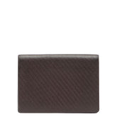 ダンヒル 名刺入れ カードケース ワインレッド ブラウン レザー レディース Dunhill 【中古】