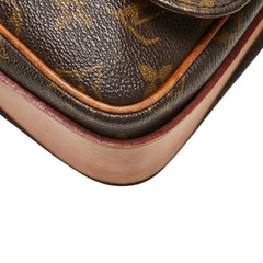 ルイ ヴィトン モノグラム カルトシェールMM 斜め掛け ショルダーバッグ M51253 ブラウン PVC レザー レディース LOUIS VUITTON 【中古】