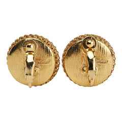 ジバンシー ロゴ ラウンド イヤリング ゴールド メッキ レディース Givenchy 【中古】