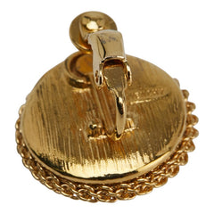 ジバンシー ロゴ ラウンド イヤリング ゴールド メッキ レディース Givenchy 【中古】