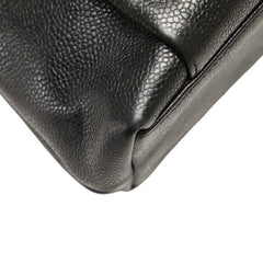 シャネル ココマーク トートバッグ ブラック キャビアスキン レディース CHANEL 【中古】