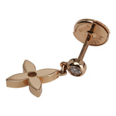 ルイ ヴィトン モノグラム イディール ピュス 1Pダイヤ ピアス 片側のみ F92068 K18PG ピンクゴールド レディース LOUIS VUITTON 【中古】