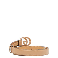 グッチ GGマーモント ベルト サイズ:70/28 409417 ベージュ レザー レディース GUCCI 【中古】