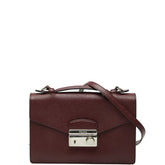 プラダ ハンドバッグ ショルダーバッグ 2WAY ボルドー ワインレッド サフィアーノ レザー レディース PRADA 【中古】