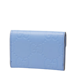 グッチ GGアイコン カードケース 名刺入れ 772792 パープル系 レザー レディース GUCCI 【中古】