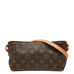 ルイ ヴィトン モノグラム トロター 斜め掛け ショルダーバッグ M51240 ブラウン PVC レザー レディース LOUIS VUITTON 【中古】