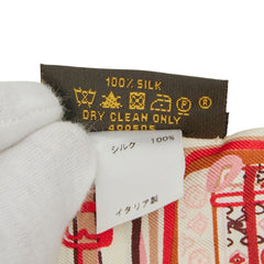 ルイ ヴィトン モノグラム マル バンドー スカーフ M74565 ピンク マルチカラー シルク レディース LOUIS VUITTON 【中古】