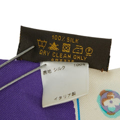 ルイ ヴィトン モノグラム スプラッシュ スカーフ 402336 パープル マルチカラー シルク レディース LOUIS VUITTON 【中古】