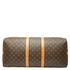 ルイ ヴィトン モノグラム キーポル バンドリエール 55 ボストンバッグ M41414 ブラウン PVC レザー レディース LOUIS VUITTON 【中古】