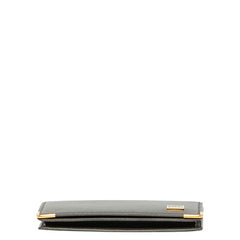 ダンヒル ロゴ 名刺入れ カードケース グレー ゴールド レザー メンズ Dunhill 【中古】