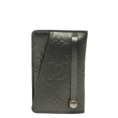 ルイ ヴィトン モノグラム マット クロシェットGM キーケース M65130 ブラック レザー レディース LOUIS VUITTON 【中古】