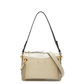 クロエ ロイ ハンドバッグ ショルダーバッグ 2WAY グレージュ エナメル レザー レディース Chloe 【中古】