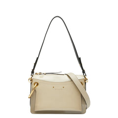 クロエ ロイ ハンドバッグ ショルダーバッグ 2WAY グレージュ エナメル レザー レディース Chloe 【中古】