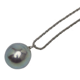 ディオール パール ロングネックレス シルバー メタル フェイクパール レディース Dior 【中古】