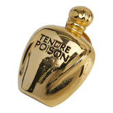 ディオール TENDRE POISON タンドゥル プワゾン 香水 モチーフ ピンバッジ ゴールド メッキ レディース Dior 【中古】