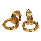 サンローラン ラウンド サークル スイング イヤリング ゴールド メッキ レディース SAINT LAURENT 【中古】