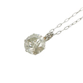 Pt900 プラチナ Pt850 プラチナ ダイヤ1.062ct プチネックレス レディース 【中古】