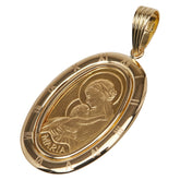 K24 ゴールド K18YG イエローゴールド スイス パンプ 聖母マリア ペンダントトップ レディース 【中古】