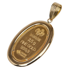 K24 ゴールド K18YG イエローゴールド スイス パンプ 聖母マリア ペンダントトップ レディース 【中古】