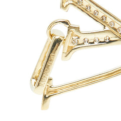 K18YG イエローゴールド ダイヤ0.20ct LVモチーフ ペンダントトップ レディース 【中古】