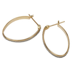 K18YG イエローゴールド ダイヤ フープ ピアス レディース 【中古】