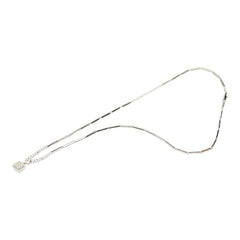 K18WG ホワイトゴールド K14WG ホワイトゴールド ダイヤ0.510ct ダイヤ0.69ct ペンダントネックレス レディース 【中古】