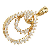 K18YG イエローゴールド ダイヤ0.51ct ペンダントトップ レディース 【中古】